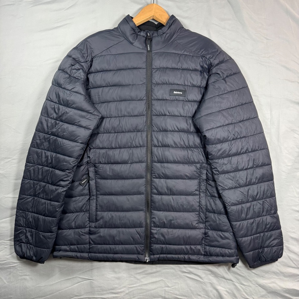 Finisterre Nimbus Insulated Jacket Mens M Navy Blue Puffer Gorpcore Eco Travel